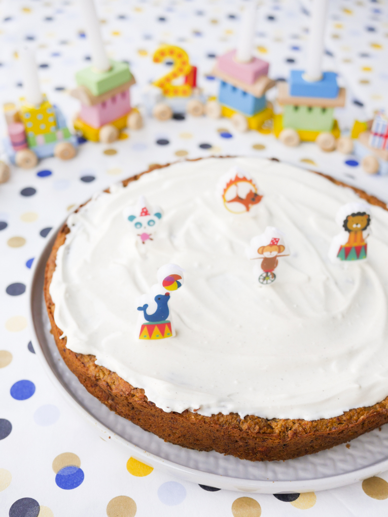 Healthy birthday cake for kids