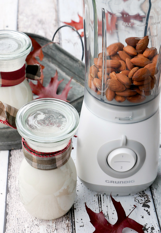 almond milk with the Grundig compact mixer 